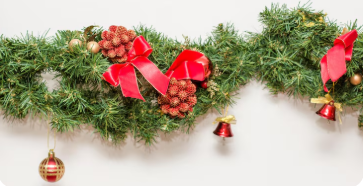 decoración floral navideña